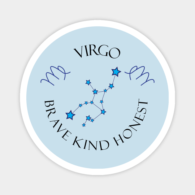 Virgo Brave Kind Honest Magnet by MikaelSh